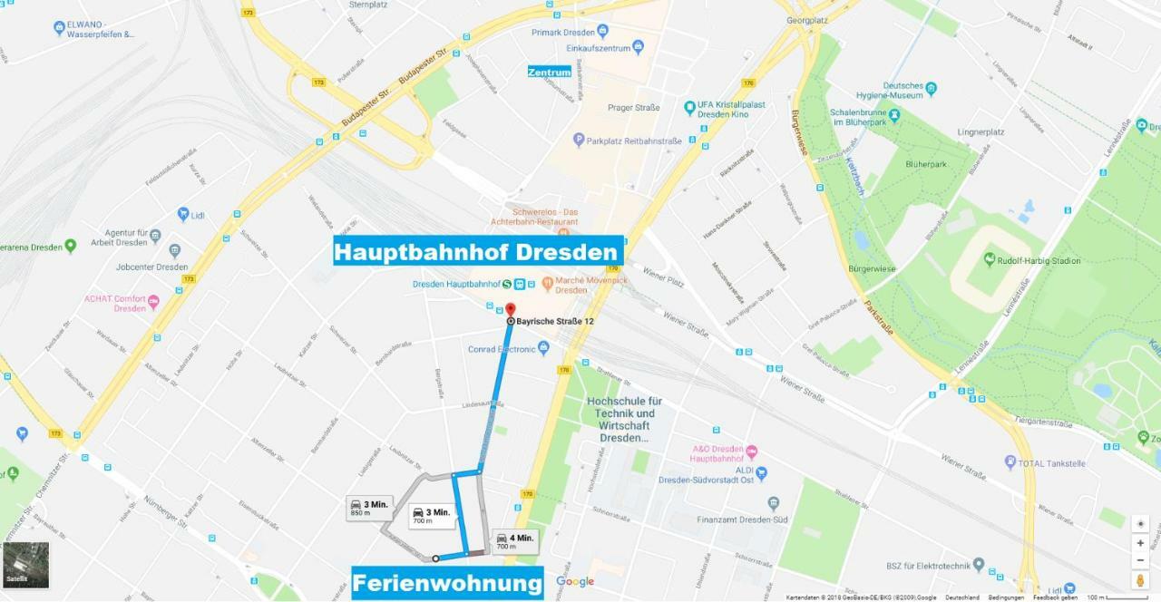 Schlummi Gemuetliche Zentrale & Saubere Wohnung Dresda Esterno foto